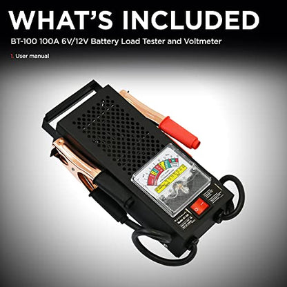 Probador de carga para batería SCHUMACHER, Negro BT-100 12V