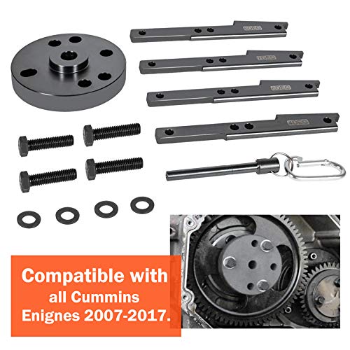 Kit de herramientas de sincronización de leva compatible con motor Cummins ISX/QSX 2007-2017 con extractor de leva inyector alternativo a 3163021 3163069 3163020 (14 piezas)