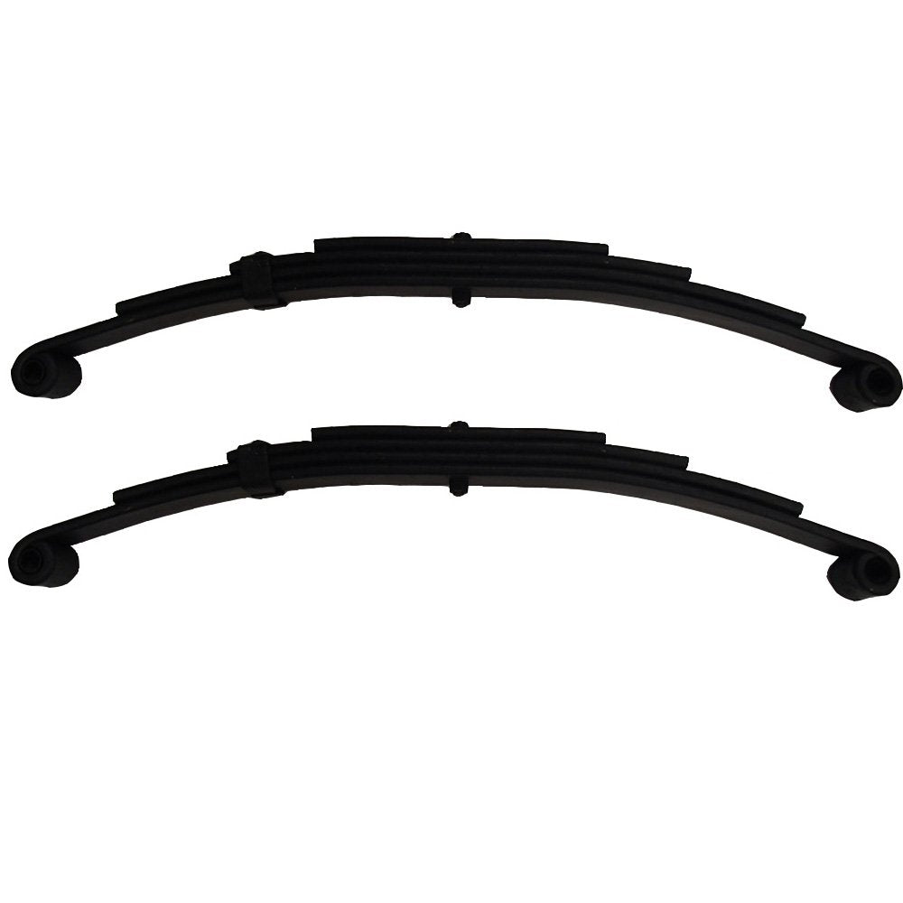 (2) Muelles de doble ojo de 4 hojas para ejes de remolque de 5,000 libras