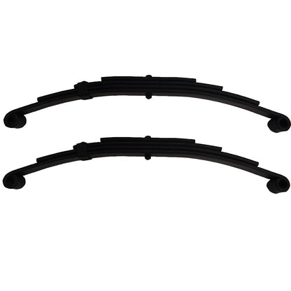 (2) Muelles de doble ojo de 4 hojas para ejes de remolque de 5,000 libras