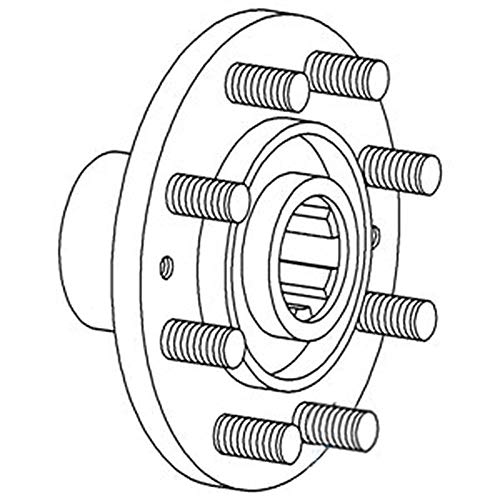8N1171 se adapta a Ford Tractors 8N NAA Jubilee cubo de rueda trasera con pernos