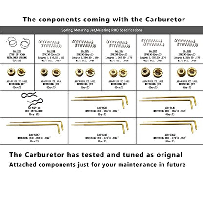 1400 Performer 600 CFM - Carburador eléctrico de 4 barriles de orificio cuadrado para reemplazar Edelbrock 1400 performer 600 CFM (negro)
