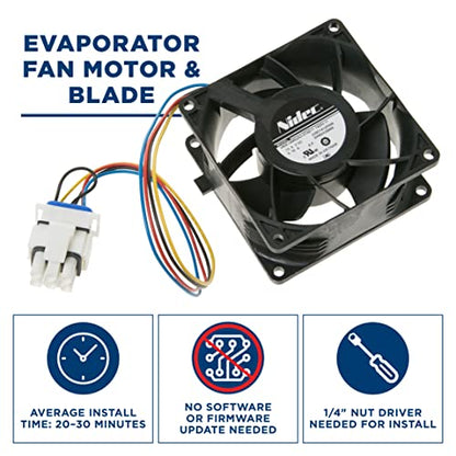GE Appliances Motor WR60X26866, WR60X26033 del ventilador del evaporador del refrigerador
