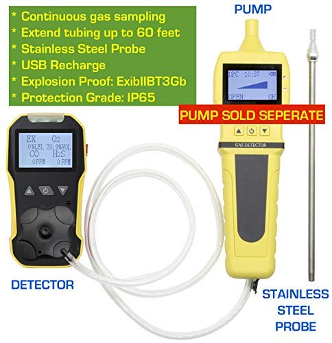 Monitor de gas calibrado NIST de Estados Unidos por Forensics | O2, CO, H2S, LEL | Recarga USB |