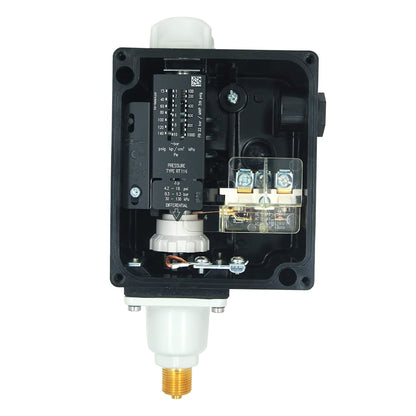 Danfoss - Interruptor de presión (rango: 3 a 40 PSI) con conexión de presión de 3/8 G para automóviles, calderas, turbina de vapor, bombas, HVAC, refrigeración marina. Modelo: RT-116 (paquete de 2)
