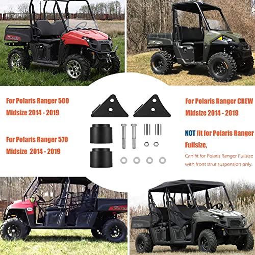 Kit de elevación UTV de 2.5 pulgadas para suspensión delantera y trasera para Polaris Ranger 500/570/CREW tamaño mediano 2014-2021
