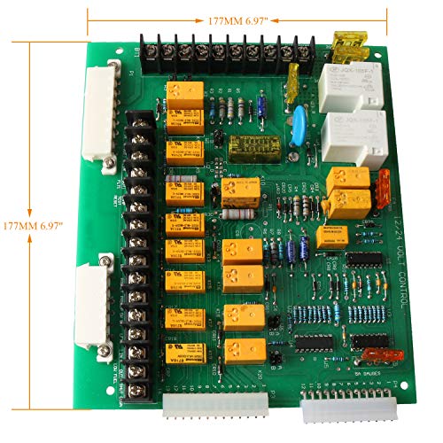 Placa de circuito de 12 V 12 luces compatible con la placa de circuito Onan 300-4296 300-2811 300-2807 monitor del motor