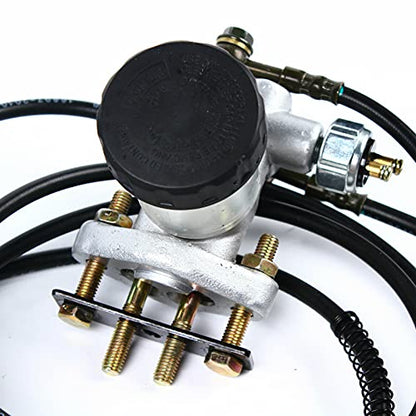 Go Kart - Kit de cilindro maestro de freno hidráulico, kit de cilindro maestro de freno hidráulico, adecuado para cabeza de martillo y trail-master Go Karts otros chinos de 150 cc Go Kart