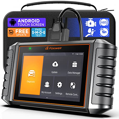 FOXWELL NT706 OBD2 - Escáner ABS SRS Airbag Scan herramienta - 2023 Elite Check Engine Code Reader Automotive Transmission Diagnostic Car Scanner para todos los coches [Actualización gratuita WiFi, monitor de batería]