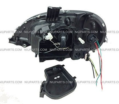 Faro con LED y biseles lado del conductor y pasajero (Compatible con: Freightliner Columbia)