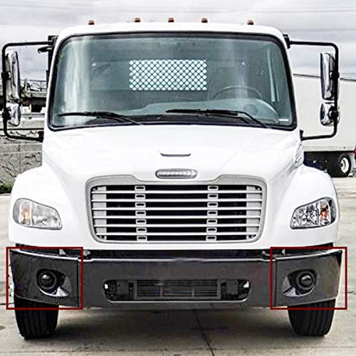 Parachoques de plástico gris oscuro – lado del conductor y del pasajero (Ajuste: 2002 – 2016 Freightliner M2 106 112 Bussiness Class)