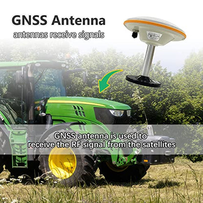 SMAJAYU Sistema de orientación GPS para tractor JY100 para agricultura de precisión, incluye antena GNSS y tablet a prueba de agua de 10 pulgadas para cualquier marca de tractores agrícolas, como John-Deere, CAT, CASE, CLAAS, JCB, DEUTZ.