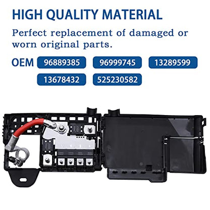 96889385 - Terminal de batería con tapa compatible con GM 2011-2016 Chevy Cruze 2012-2014 Orlando reemplaza # 96999745,13289599,13678432,525230582,96889385 5