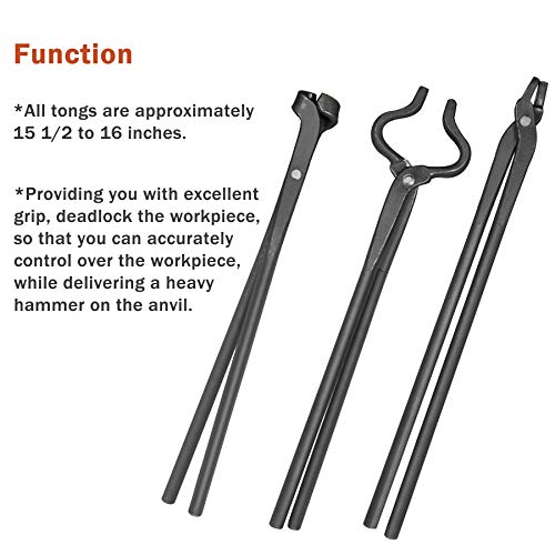 Juego de pinzas para hacer cuchillos ensamblados para hacer cuchillos y herrería (3 piezas)