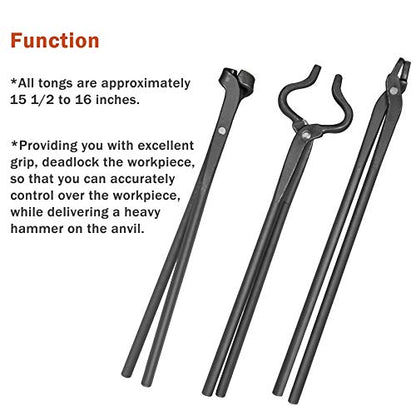 Juego de pinzas para hacer cuchillos ensamblados para hacer cuchillos y herrería (3 piezas)
