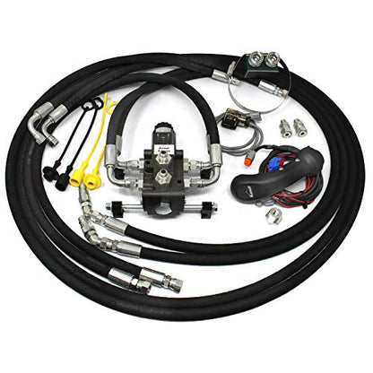 Kit de válvula desviadora eléctrica hidráulica para modelos de tractor John Deere 1023E, 1026R y 1025R con cargadores H120