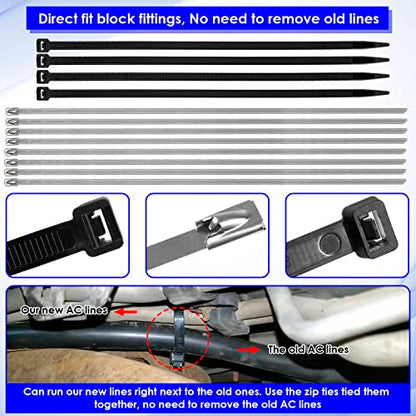 C4677 - Juego de manguera de aire acondicionado para Dodge Caravan/Grand Caravan y Chrysler Town and Country 2008-2011