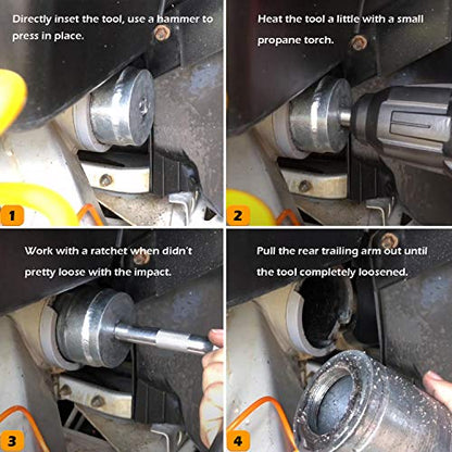 Llave de vaso de extracción de brazo trasero para SuperATV Can-Am Outlander/Renegade ATV