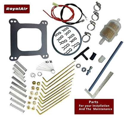 1400 Performer 600 CFM - Carburador eléctrico de 4 barriles de orificio cuadrado para reemplazar Edelbrock 1400 performer 600 CFM (negro)