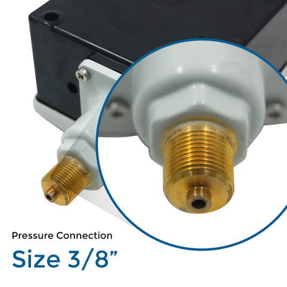 Danfoss - Interruptor de presión (rango: 3 a 40 PSI) con conexión de presión de 3/8 G para automóviles, calderas, turbina de vapor, bombas, HVAC, refrigeración marina. Modelo: RT-116 (paquete de 2)