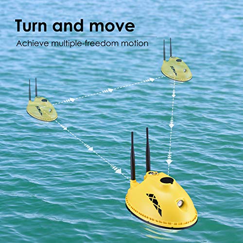 Chasing F1 Drone subacuático; dron submarino portátil con cámara Full HD 1080P y escena infrarroja nocturna; detección de profundidad y temperatura de 65 pies; pantalla en tiempo real; videocámaras submarinas; pesca en hielo