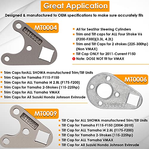 Juego de herramientas de llave de pasador de inclinación para Yamaha Suzuki Johnson Evinrude MT0004 y MT0006 y MT0009