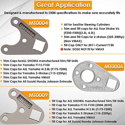 Juego de herramientas de llave de pasador de inclinación para Yamaha Suzuki Johnson Evinrude MT0004 y MT0006 y MT0009