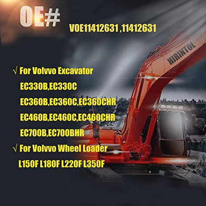 8PK SD7H15 A/C Compresor de CA VOE11412631 11412631 24V para excavadora Volvo EC330B EC360B EC460B L150F L180F