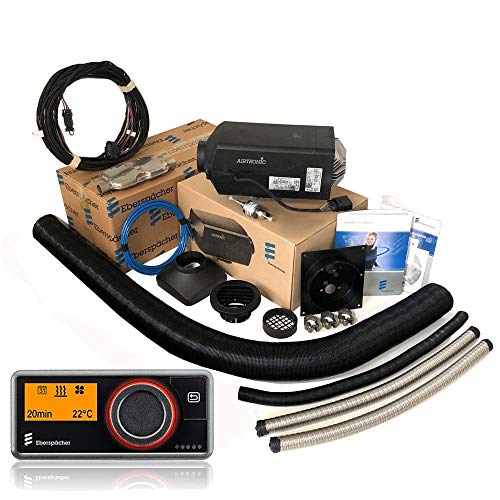 Eberspacher Espar Airtronic S2 D2 L 12V 2.2kW 7500BTU con temporizador EasyStart PRO 7 días diagnóstico de fallas y ajuste automático de altitud con incluye placa de montaje en el suelo GRATIS | ÚLTIMO MODELO