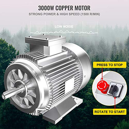 VEVOR Molinillo de soja comercial para especias, molinillo de maíz de 3000 W, molinillo de maíz de 110.2-132.3 lbs/H, molinillo de maíz de acero inoxidable para pimienta, soja, hierbas de cacahuete, granos