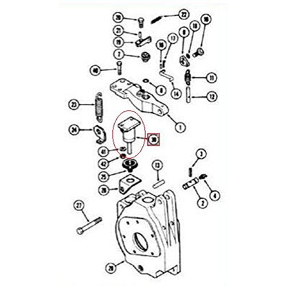 1348800C1 Cilindro esclavo 450C, 455C, 550, 650, se adapta a carcasa 450, 450B, 455B, 550, 65