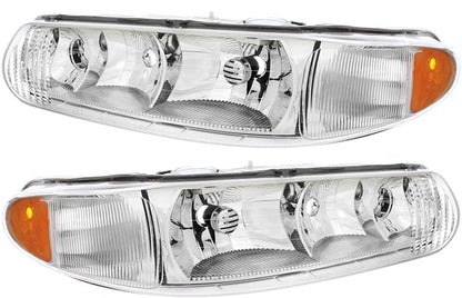 Buick Century 1997-2005/Regal 1997 1998 1999 2000 2001 2002 2003 2004 Juego de faros delanteros halógenos para el lado del conductor y del pasajero