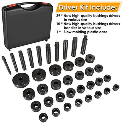 T-0220-39 Master Buje Driver Kit-39 Piezas Ajuste para Ford, Chrysler y GM Transmisiones Buje, conjunto de herramientas removedor de sello instalador