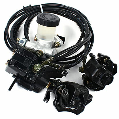 Go Kart - Kit de cilindro maestro de freno hidráulico, kit de cilindro maestro de freno hidráulico, adecuado para cabeza de martillo y trail-master Go Karts otros chinos de 150 cc Go Kart