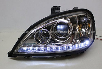 Faro con LED y biseles lado del conductor y pasajero (Compatible con: Freightliner Columbia)