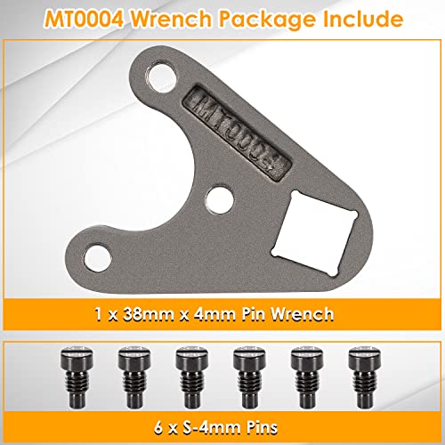 Llave fuera de borda MT0004-38 mm x 4 mm para Seastar, para Yamaha V6 de cuatro tiempos Quitar cilindros hidráulicos Trim/Tilt Caps