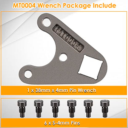 Llave fuera de borda MT0004-38 mm x 4 mm para Seastar, para Yamaha V6 de cuatro tiempos Quitar cilindros hidráulicos Trim/Tilt Caps