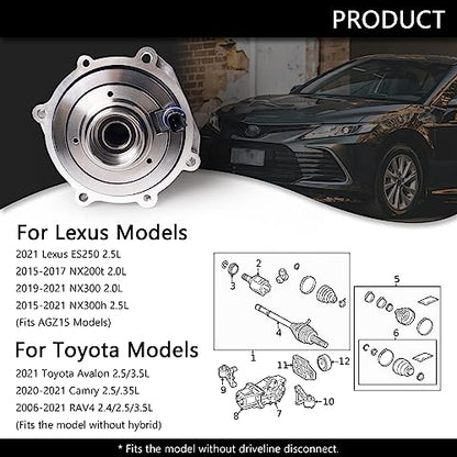 41303-42023 Kit de acoplamiento viscoso de transmisión diferencial trasera compatible con Toyota RAV4 para Lexus NX200t NX300h 2.0/2.4/2.5L l4/V6 2006-2017 Acoplador de control magnético eléctrico