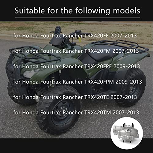 Conjunto diferencial trasero, casillero de engranajes de accionamiento final, conjunto diferencial de engranaje final trasero para Honda TRX420 2007-2013 Reemplazo # 41300-HP5-600