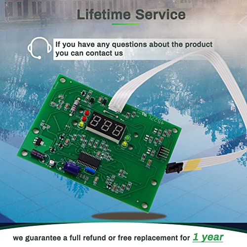IDXL2DB1930 Placa de visualización de repuesto para Hayward Heater IDXL2DB1930 Placa de visualización, compatible con Hayward Universal H-Series Low Nox Calentador, H400FDN HD150FDN