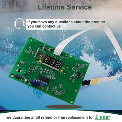 IDXL2DB1930 Placa de visualización de repuesto para Hayward Heater IDXL2DB1930 Placa de visualización, compatible con Hayward Universal H-Series Low Nox Calentador, H400FDN HD150FDN