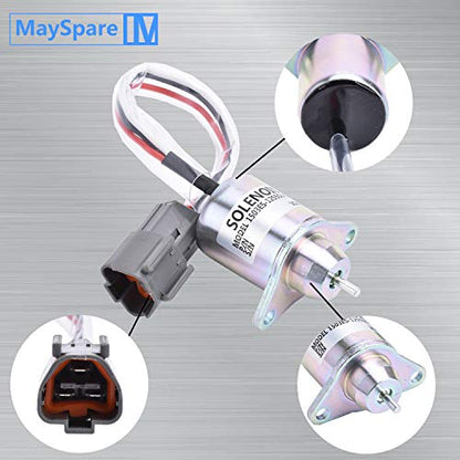 Solenoide de apagado de combustible M810324 Yanmar 119233-77932 Synchro Woodward 1503ES-12S5SUC12S John Deere 4200 4300 4400 4500 4600 4700 12VDC