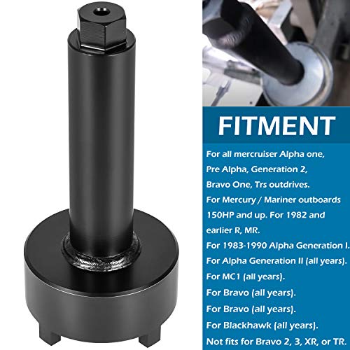 Herramienta de llave de retención para MerCruiser Alpha one, Generation II, Bravo One sustituye a 91-61069, 91-61069T, 18-9858