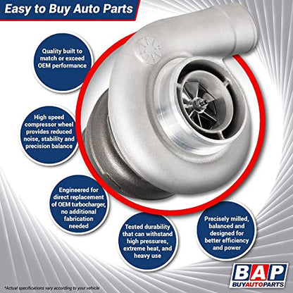 Turbo Turbocompresor para Dodge Ram Cummins 5.9L 24v Transmisión manual 1999 2000 2001 2002 Sustituye a Holset HX35W - BuyAutoParts 40-30058AN Nuevo