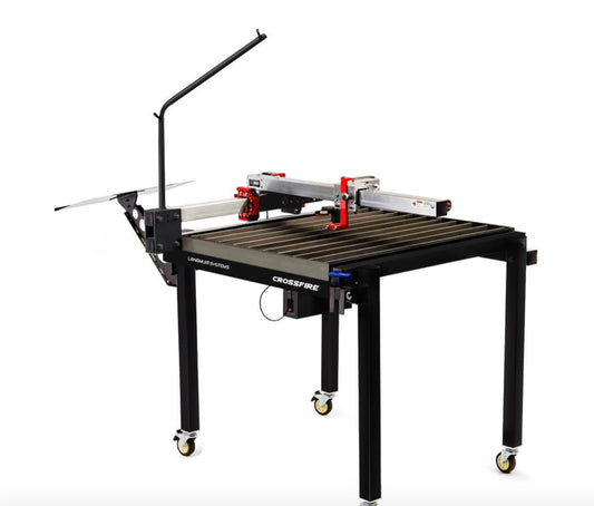 Langmuir Systems - Paquete de mesa de plasma CNC CrossFire con cortador Razor Weld 45 - 220v