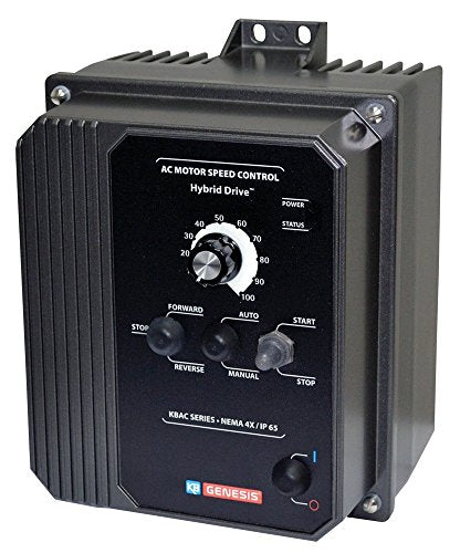 Lector de frecuencia variable, 9529, KBAC-27D (gris), 1.5; 2 HP, 1 fase, 110 - 120 v; 200 - 240 v, estuche 4X Nema