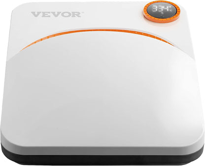 VEVOR Heat Press Machine,10x12inches Portable Shirt Printing Multifunctional Sublimation Transfer Heat Press Machine Teflon Coated, Easy Iron-on Press for T-Shirts/Pillows/Bags/HTV Vinyl Projects