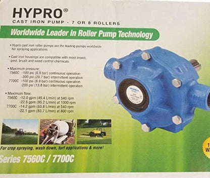 HYPRO 7560C Bomba de hierro fundido 8 rodillos