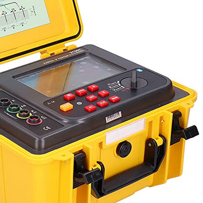 Probador de Resistividad de Suelo Eujgoov ETCR3100C, Medidor de Resistencia de Tierra Digital EE. UU. CA 100‑240 V