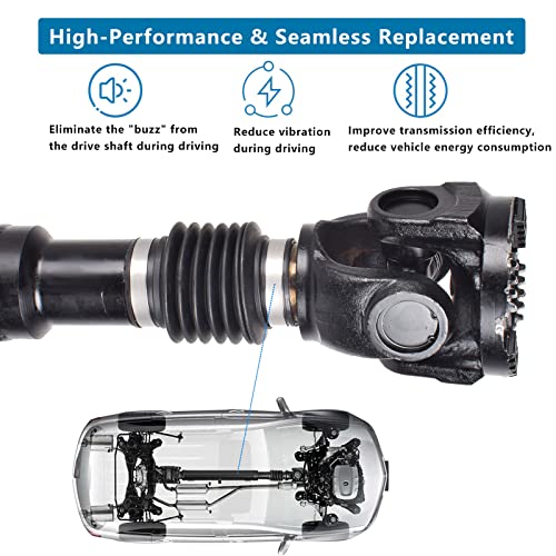 938-163 52123326AB Conjunto de eje de transmisión delantero compatible con Dodge Ram 2500 3500 DIESEL 2003-2013 reemplaza original OEM # 52123112AA